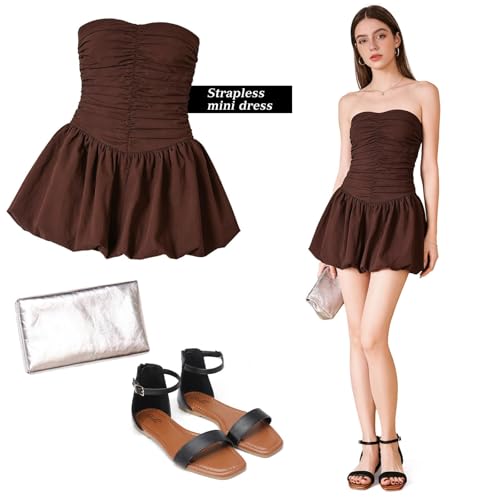 Image of katliu Women's Ankle Strap Flat Sandals One Band Dressy Sandals Square Open Toe Sandals for Summer with Back Zipper