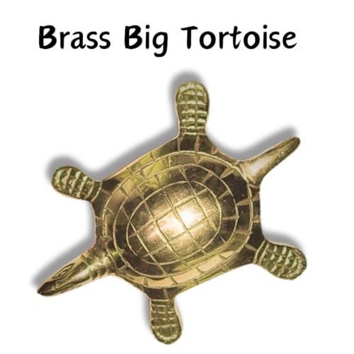Image of Brass Big Turtle with Yantra Statue | Weight - 336 Gram Approx | Size-5 inch |Pital Kachhua | for Peace & Prosperity | Idol and Figurines | Turtle for Good Luck