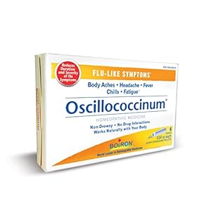Boiron Homeopathic Medicine Oscillococcinum for Flu, 6 Count Boxes of 0.04 Ounce Dose Pack of 6