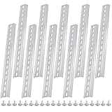 AHANDMAKER 10 Stück 12 Aluminium DIN Schienen 35mm Breite 7mm Hohe DIN Schiene Mit Schlitzen. Extra Hochwertige Schrauben Zur Montage Der Hardwarekomponenten Im Lieferumfang Enthalten.