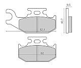 Made in Italy Pastiglie Freno sinterizzata anteriore per CANNONDALE Moto 440 2003