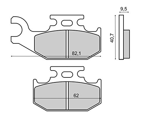 Pastiglie Freno Organische Anteriore BOMBARDIER