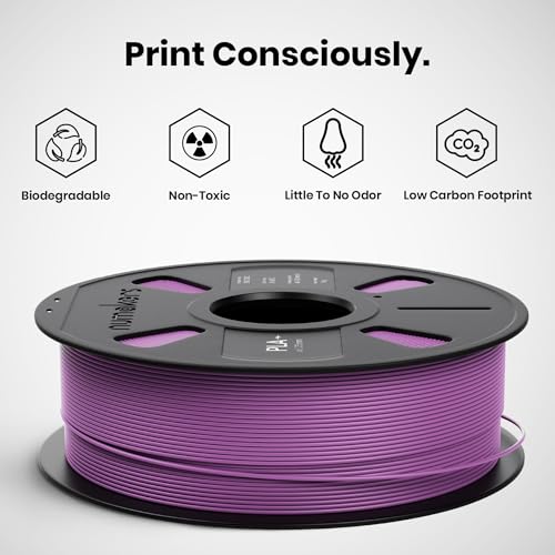 Image of NUMAKERS PLA+ 3D Printer Filament, 1.75mm, Dimensional Accuracy + /- 0.03 mm, 1 kg Spool (2.2 lbs), Compatible with Most FDM Printers (Mauve Purple)