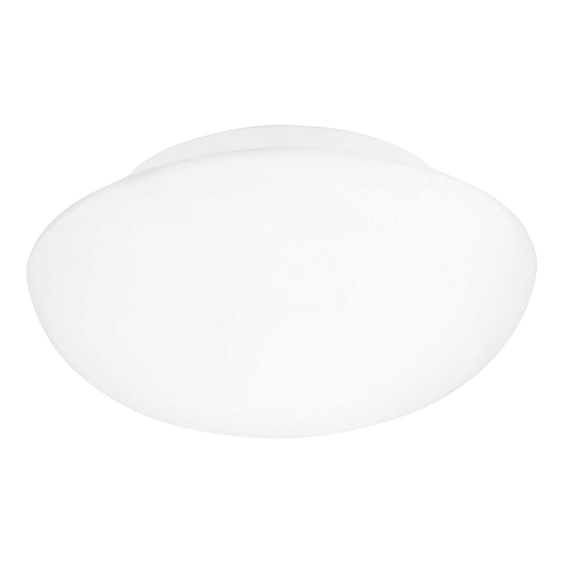 Eglo Lampada da soffitto Ella, Ø 35 cm, lampada da parete a 2 fiamme, lampada da soffitto in acciaio e vetro bianco opalino satinato, lampada per soggiorno, cucina, ufficio, corridoio, attacco E27