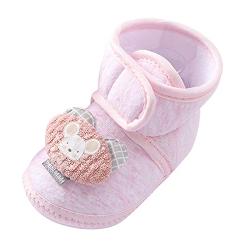 Generic Baby Shoes Boys and Girls Walking Shoes Comfortable and Fashionable Princess Shoes Shoes for Girls Combo (Pink, 4 Infant)