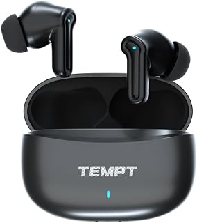 Tempt Dots Pro Earbuds | 60H Playtime, Noise Cancellation, 13mm Bass Drivers, Bluetooth 5.4, IPX6 Waterproof, Low Latency, Price In India