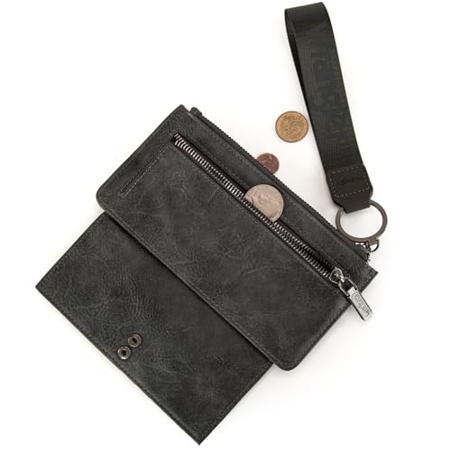 Image of Montana West X Wrangler Wallet for Women Ladies Female Card Cases & Money Organizers Wristlet with Wallet Large Clutch with Coin Purse Smooth Zipper and Rfid Lining