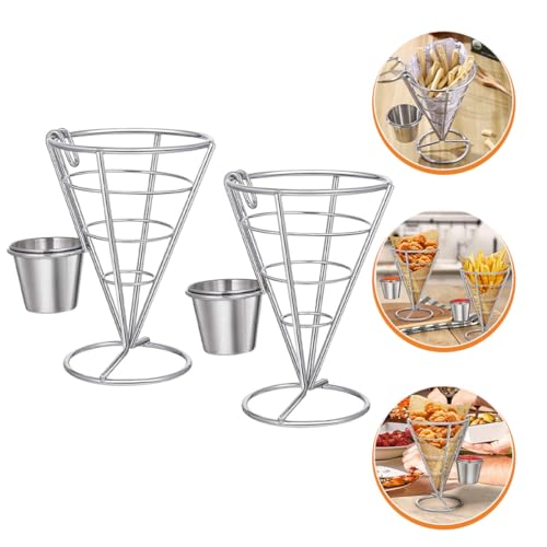 Panier à frites support amuse-gueules et snacks pour buffet x2 - 5
