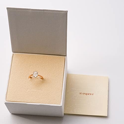 1.5 Carat Moissanite Oval Cut Forever Classic Engagement Ring Solid Gold Plain Ring Band 14K Rose Gold Bridal Ring Stackable Brilliant Ring #TOP3