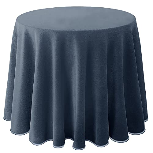 Milarosa Falda Camilla Redonda. 80 cm. Falda Mesa Camilla Terciopelo. Ropa Mesa Camilla Tacto Suave. Mesa Camilla Lisa. Faldillas Mesa Camilla Invierno. TC000762. Color Azafata