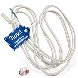 VIOKS Sensore di temperatura evaporatore – Sonda di temperatura di ricambio per Liеbherr 9590206 4,7 kOhm Victron, sensore impermeabile, termometro, sensore di temperatura, termometro per frigorifero,