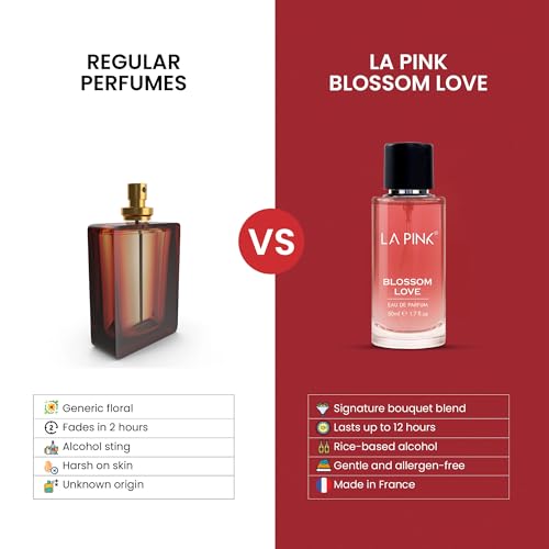 Image of La Pink Blossom Love EDP Perfume for Woman & Man | Rose, Citrus, Fruity & Amber Notes | Long Lasting Unisex Luxury Fragrance for Men & Women | 50ml