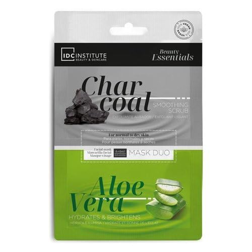 COFFRET BEAUTÉ VÉGAN 3 MASQUES & ROULEAU DE JADE MSKINCARE ESSENTIALS DUO CHARCOAL & ALOE VERA
