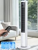 CENSTECH 45" Windowless Air Conditioner for Bedroom, 25dB Ultra-Quiet Sleep Mode, 4L Dual Tank Cooling 24H, 120° Swing Swamp Cooler Air Conditioner, 12H Timer, 3 Speeds & 4Modes Evaporative Air Cooler
