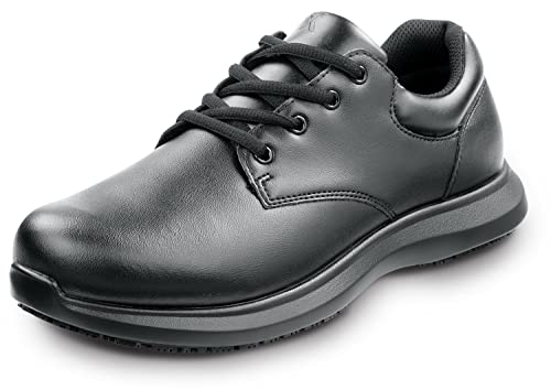 SR Max Ayden, Men's, Black, Oxford Style, MaxTrax Slip Resistant, Soft Toe Work Shoe