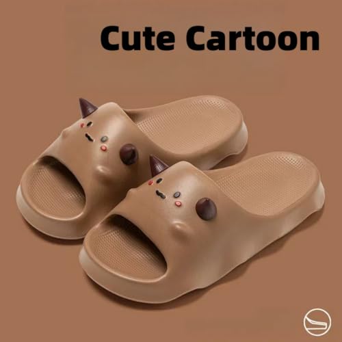 Cartoon Slippers Soft Sole Bathroom Indoor Outdoor Cute Animal Slides Kawaii Preppy Style for Women Girl Men3