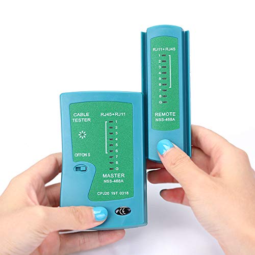 Btuty Testador de cabo de rede RJ45 RJ11 profissional Ferramenta de teste de rede para detector de r