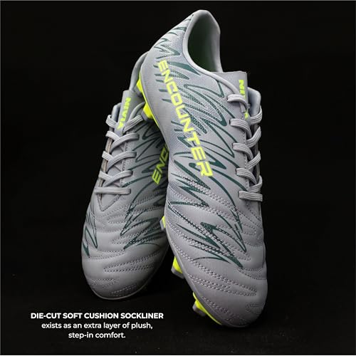 Image of Nivia Encounter 11.0 Football Stud for Mens, TPU Sole with PVC Synthetic Leather Upper for Hard and Grassy Surfaces
