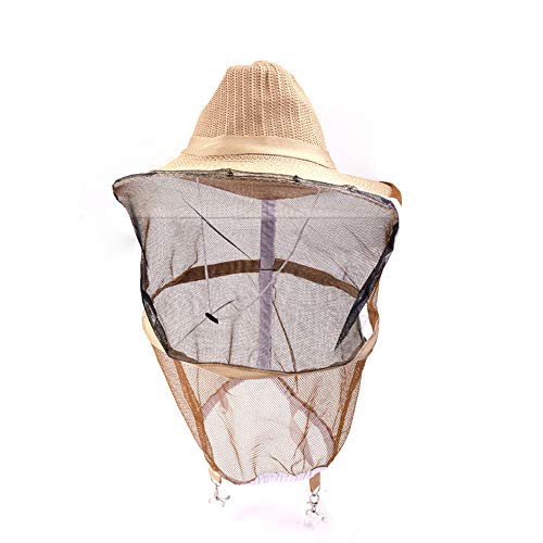 LQKYWNA Beekeeping Hat Anti Mosquito Bee Insect Bug Face Head Veil Garden Guard Cowboy Hat