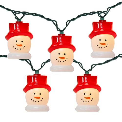 PASUTO 10-Light Christmas Snowman String Lights - Waterproof & UL Certified - Perfect for Outdoor and Indoor Use - Ideal for Christmas Tree, Bedroom, Door, Party Decoration PASUTO 10-Light Christmas Snowman String Lights - Waterproof & UL Certified - Perfect for Outdoor and Indoor Use - Ideal for Christmas Tree, Bedroom, Door, Party Decoration