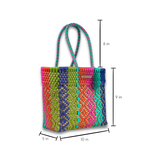 Image of MARIA VICTORIA X-Small Mexican Tote - Waterproof Woven Beach Purse