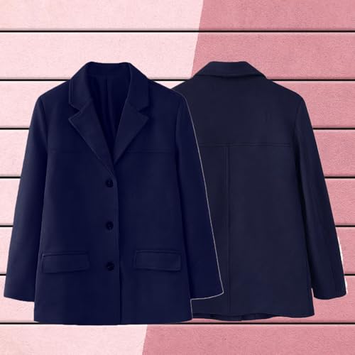 Suede Blazer Women Faux Suede Jacket Old Money Aesthetic Y2k Oversized Casual Jackets for Women 20243