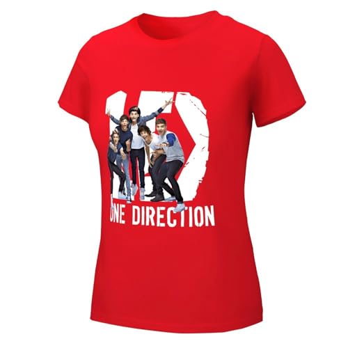 One Summer Cotton T-Shirt for Womens Tees T Shirt Women's Cool Dire$ction Logo Graphic Printing Crew Neck Short Sleeve Tshirts Tops for Big Girls Fans Merch Gifts