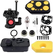 795477 Carburetor with 494406 Fuel Tank for Replaces 795469 794147 699660 794161 498811 498809 498809A Carb with Primer Bulb