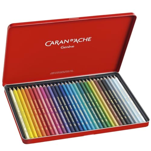 Caran d'Ache SUPRACOLOR Aquarelle 30 Shades Metal Box