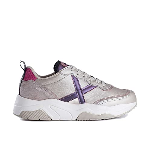 Baskets Munich Wave pour femme couleur argent métallique pointure 39 EU