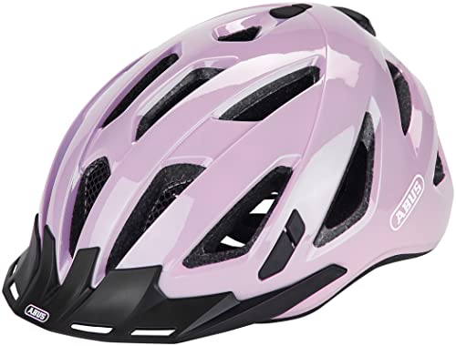 ABUS Urban-I 3.0 - Casco de bicicleta urbana moderno con luz trasera para transportarse en la ciudad - Para hombre y mujer - Púrpura, talla S