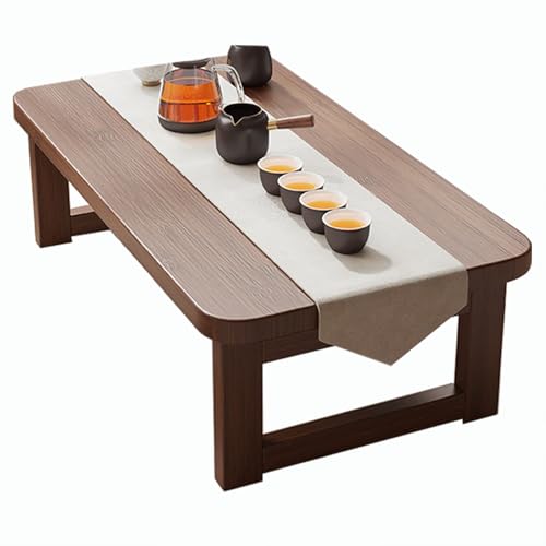 Table basse pliante stable en noyer pour petits espaces sans secousses - 2