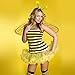 Bee Costume Accessories Set,Bee Headband Honeycomb Glasses Striped Gloves for Halloween Costume