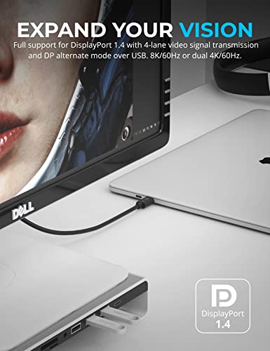 SABRENT Thunderbolt 4 Cable, 2M, 100W PD, 8K, 40Gbps (CB-T4M2) - image 5