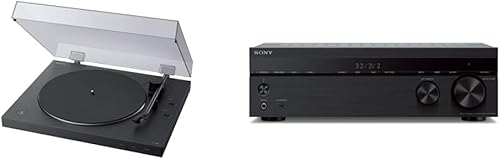 Sony PS-LX310BT - Tocadiscos de transmisión por correa reproductor de discos de vinilo inalámbrico totalmente automático y STRDH590 de 5.2 canales