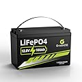 12V 100Ah LiFePO4 Battery Group 31 With Built-in 100A BMS, 15000 Deep Cycles Rechargeable Lithium Battery Prefect for Solar System, Rvs, Marine, Vans, Trailer, Backup