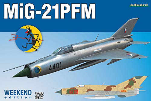 Edaldo EDU7454 1/72 Weekend Edition MiG-21PFM Plastic Model / EDU07454 1:72 Eduard MiG-21PFM Fishbed Weekend Edition [Model Building KIT]
