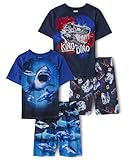 The Children's Place,Short Sleeve Top and Shorts 2 Piece Pajama Sets,Tidal 2 Pack,Large (10/12)