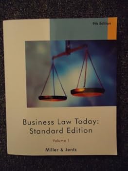 Business Law Today: Standard Edition Volume 1