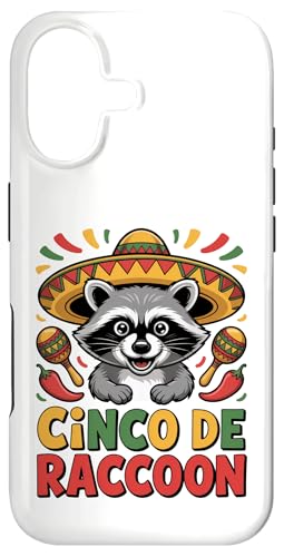Cinco de Raccoon �ʔ������L�V�J���t�B�G�X�^���� �X�}�z�P�[�X iPhone 17 �p