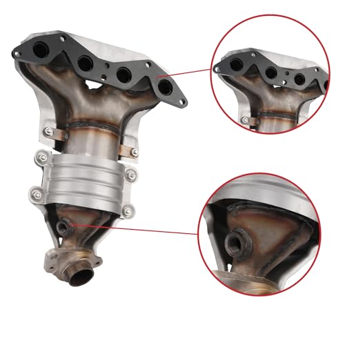 Exhaust Manifold Catalytic Converter Kit Fit For L4 1.7L Direct-Fit Compatible with Honda Civic & Acura EL 2001-2005 Replace 18160-PLM-A00 18160-PLM-A50 (EPA Compliant) - Image 4