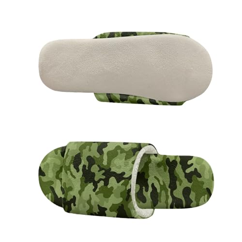 Fuzzy Slippers Warm Open Toe Flannel House Shoes Lightweight Cozy Slide Sandals Slip-On Slippers for Women Her Mom Winter4