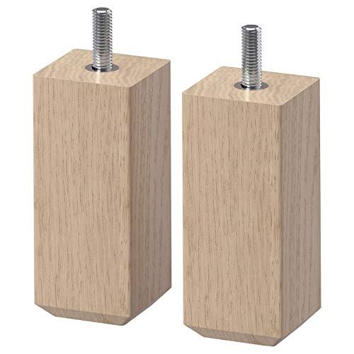 Ikea STUBBARP Patas, efecto roble teñido, 202.935.68, paquete de 2