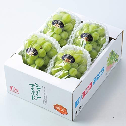 Amazon.co.jp: ぶどう シャインマスカット 晴王 青秀 3～6房 約2kg