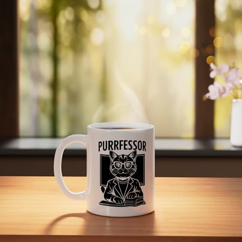 Taza de cerámica blanca de 11 onzas miniatura 3