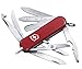 Victorinox Midnite Mini Champ Petit Couteau de Poche Suisse, Léger, Multitool, 17 Fonctions, Led, Ciseaux, Rouge