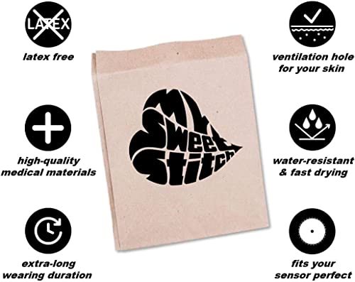 MySweetStitch - 10 x Dexcom G6 Patches, Overpatch diameter 70 x 55mm, Waterproof, Breathable, Skin-Friendly, Made in Germany, Yellow - Image 4
