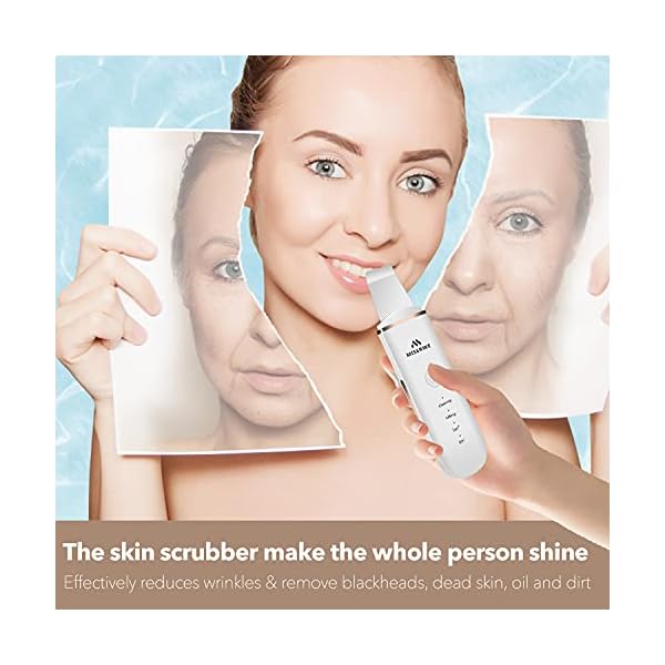 Skin Scrubber Face Skin Spatula Ultraschallpeelinggerät Skin Scrubber Mitesserentferner Porenreiniger Gesicht… – Bild 7