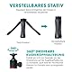 Movo iVlogger Vlogging-Kit für das iPhone - Lightning-kompatibles Video Vlogging Set - Zubehör: Handy Stativ, Handyhalterung, LED-Licht und Richtmikrofon - YouTube Starter Set oder iPhone Vlogging