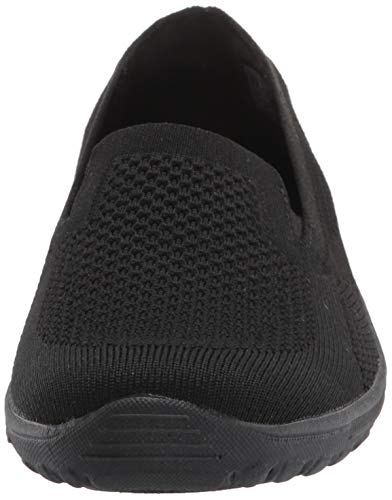 Skechers Skechers womens Loafer Flat, Black/Black, 7.5 US